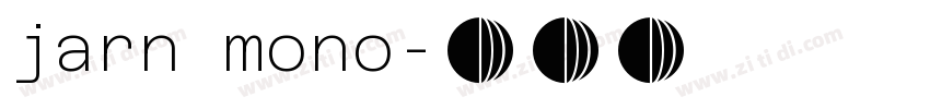 jarn mono字体转换